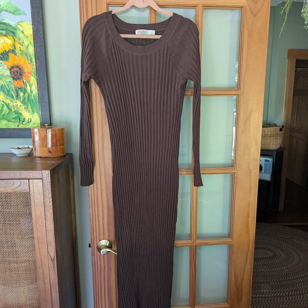 Free People Beach Walk About Maxi Dress - Chocolate Brown